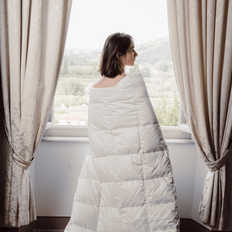 Duvet Bucaneve: 100% goose down  Satin white | Piumarte