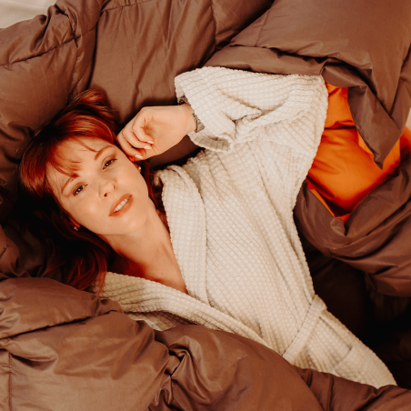 Arcobaleno Trapunta Calda Letto 90% Piumino Europeo | Piumarte