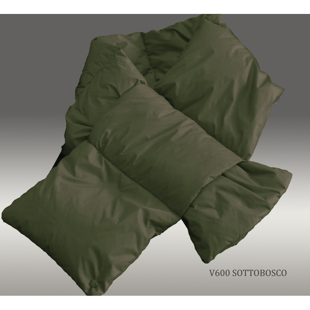 Sciarpa in piumino d'oca. Sciarpa Compatta in Piumino d'Oca - Piccola e Pratica | Piumarte