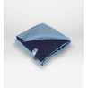 PLAID QUITE - 90%PIUMINO - 100%COTONE - BICOLOR BLU SCURO E CELESTE
