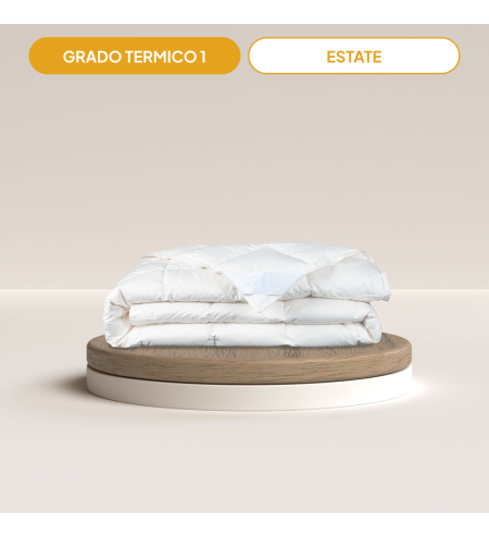 Piumone Giglio di Campo: 90% Piumino e Percalle - estate | Piumarte