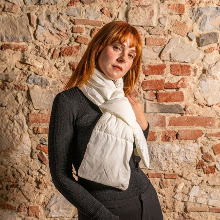 goose down scarf - small and  Practical | Piumarte