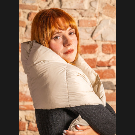 Goose down scarf- big scarf, warm and light | Piumarte