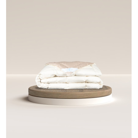 Mild winter quilt Arcobaleno 90% European goose down| Piumarte