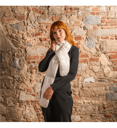 Down scarf, Warm light and compressible - long and practice | Piumarte