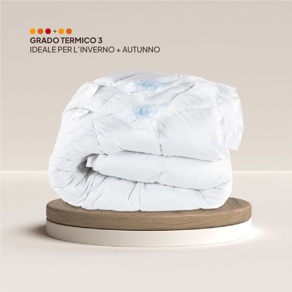 Piumone 4 Stagioni Bucaneve: 100% Piumino d'Oca e Satin | Piumarte BUCANEVE 4 stagioni 100% piumino d'oca. Piumone 4 Stagioni Bucaneve: 100% Piumino d'Oca e Satin | Piumarte