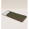 Goose down sleeping bag with nylon outer cover