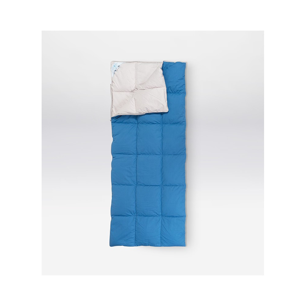 Goose down sleeping bag with cotton cover. down sleeping bag, cotton, perfect for camper and tent