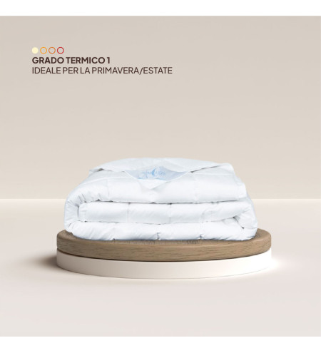 Piumone 70% piumino d'oca - tess TELA Bianca - art. PAPAVERO - ESTIVO