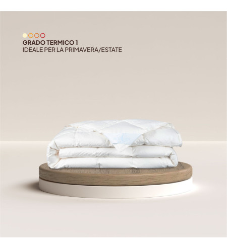 Piumone 90% piumino RICICLATO GRS-tess. Percalle  Non  Sbiancato - art. GIGLIO DI CAMPO - ESTIVO