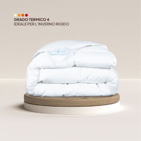 duvet Bucaneve winter: 100% goose down  Satin white | Piumarte