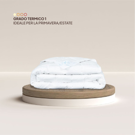 duvet Bucaneve: 100% goose down e Satin white summer | Piumarte