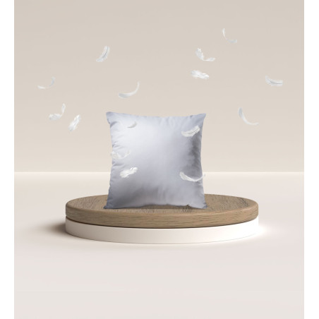 Neutral FEATHER cushion – SQAURE – Art. Mughetto