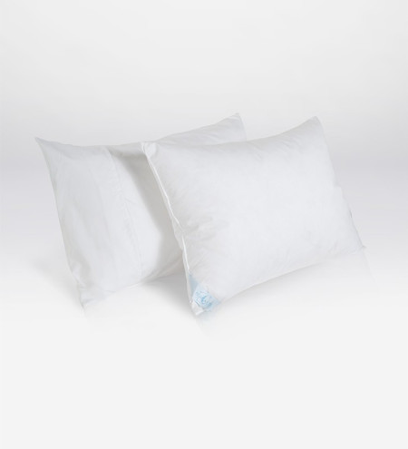 Goose down travel pillow, right size for case, light confortable