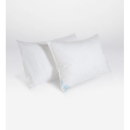 Goose down travel pillow, right size for case, light confortable